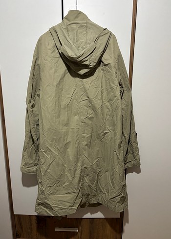 Bej Düğmeli Erkek Trençkot - Görsel 5