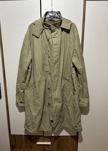 Bej Düğmeli Erkek Trençkot - Görsel 3