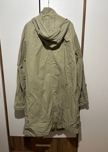 Bej Düğmeli Erkek Trençkot - Görsel 4