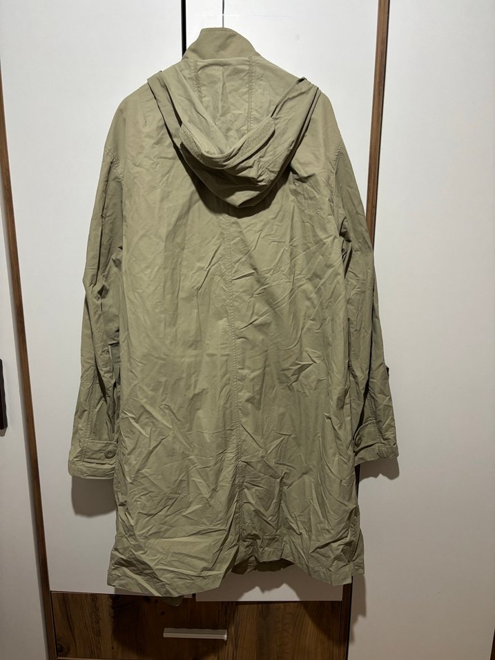 Bej Düğmeli Erkek Trençkot - Görsel 5