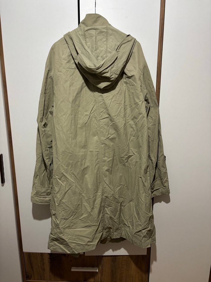 Bej Düğmeli Erkek Trençkot - Görsel 4