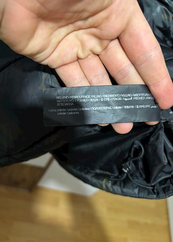 Pull and bear Siyah Kamuflaj Erkek şişme Mont - Görsel 5