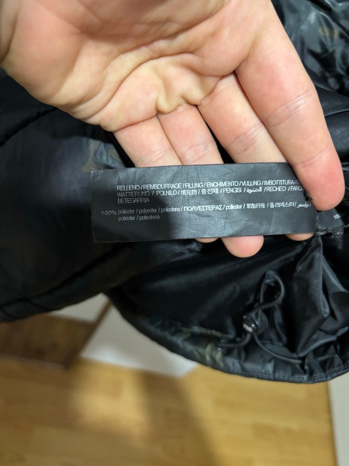 Pull and bear Siyah Kamuflaj Erkek şişme Mont - Görsel 5