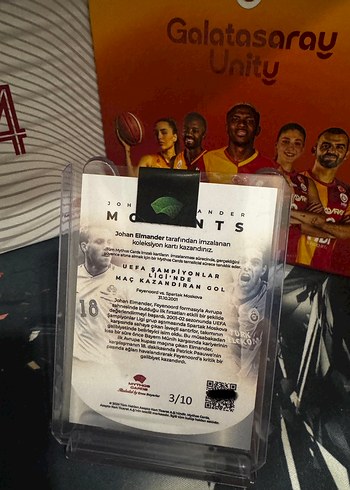 Johan Elmander İmzalı /10 kart - Görsel 2