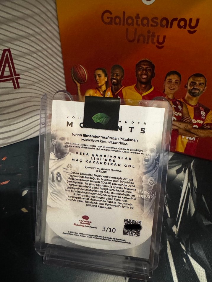 Johan Elmander İmzalı /10 kart - Görsel 2