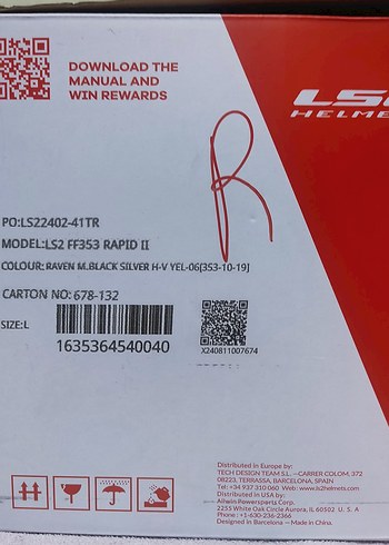 Renkli Baskılı Biker Motosiklet Kaskı - Görsel 5