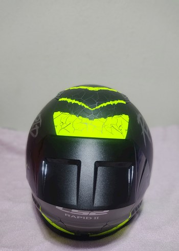 Renkli Baskılı Biker Motosiklet Kaskı - Görsel 4