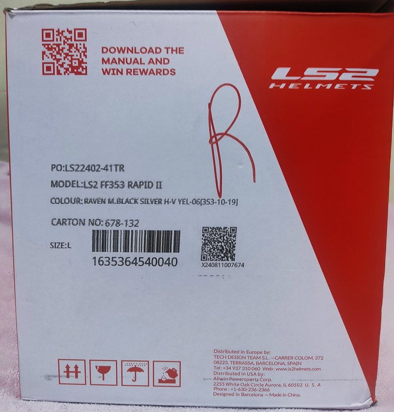 Renkli Baskılı Biker Motosiklet Kaskı - Görsel 5