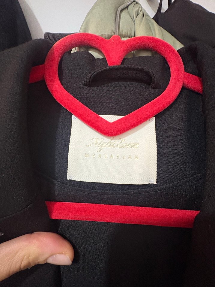 1 kere giyildi adil ışık Nakışlı Siyah Uzun Kollu tulum - Görsel 5