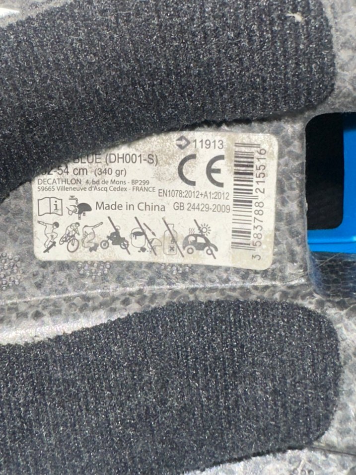 Mavi kaykay kaskı - Görsel 3