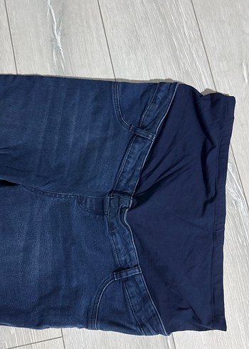Lacivert Rahat Kesim Hamile Kot Pantolon - Görsel 3