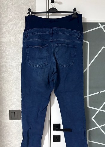 Lacivert Rahat Kesim Hamile Kot Pantolon - Görsel 2