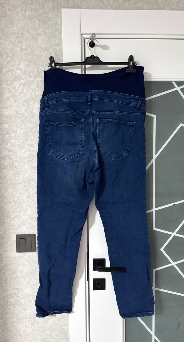 Lacivert Rahat Kesim Hamile Kot Pantolon - Görsel 2