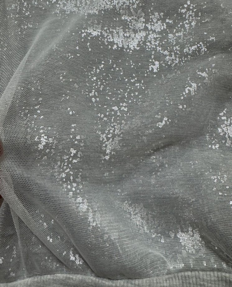 Gri Parlak Detaylı Kadın Sweatshirt - Görsel 2