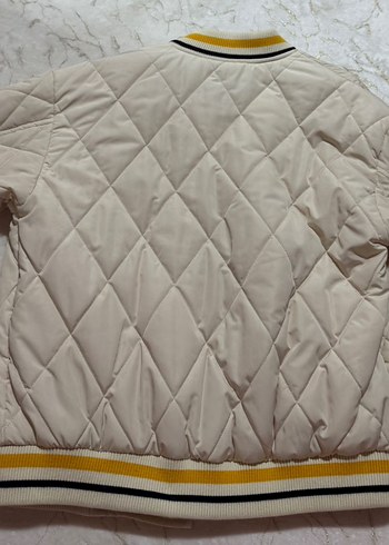 Nakışlı Beyaz Street Wear Kadın Ceket - Görsel 5