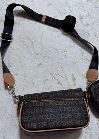 Kahverengi Baskılı Deri Kadın Çanta - Görsel 4