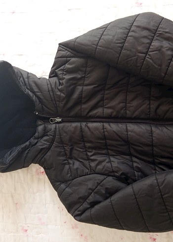 Erkek Çocuk Fermuarlı siyah Mont - Görsel 2