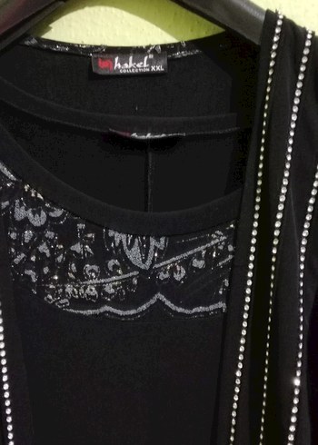 Uzun Kollu Siyah Gotik Kadın Elbise - Görsel 2