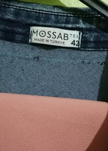 Pembe Uzun Denim Detaylı Kadın Ceket - Görsel 2