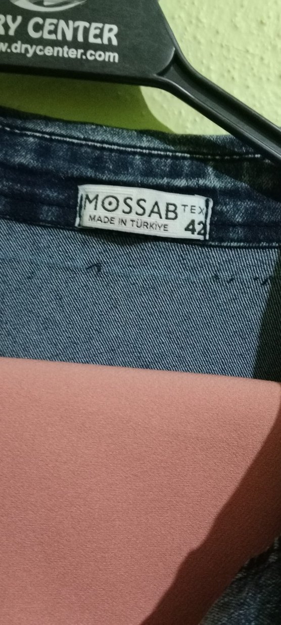 Pembe Uzun Denim Detaylı Kadın Ceket - Görsel 2