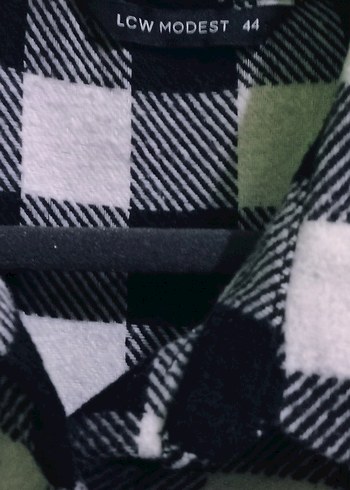 Kadın Gri Ekose Uzun Kollu Gömlek - Görsel 2