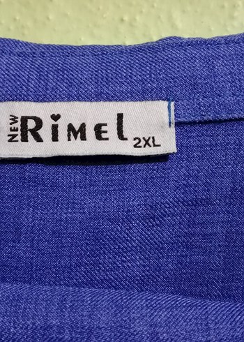 Mor Keten Düğmeli Kadın Gömlek ikili takım - Görsel 2