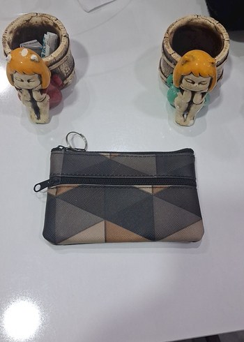 Kadın Çok Renkli Fermuarlı Clutch Cüzdan - Görsel 7