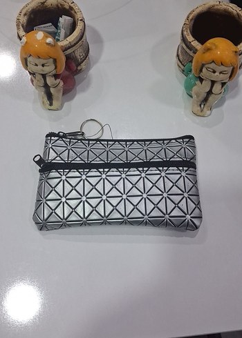 Kadın Çok Renkli Fermuarlı Clutch Cüzdan - Görsel 6