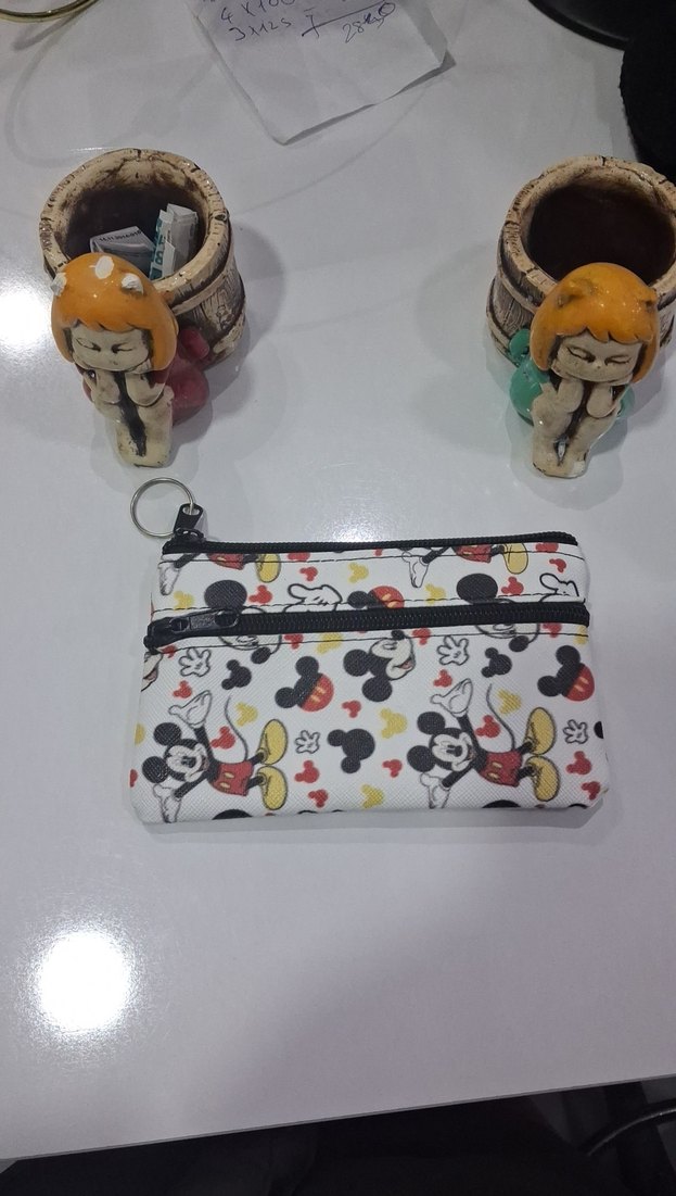 Kadın Çok Renkli Fermuarlı Clutch Cüzdan - Görsel 5