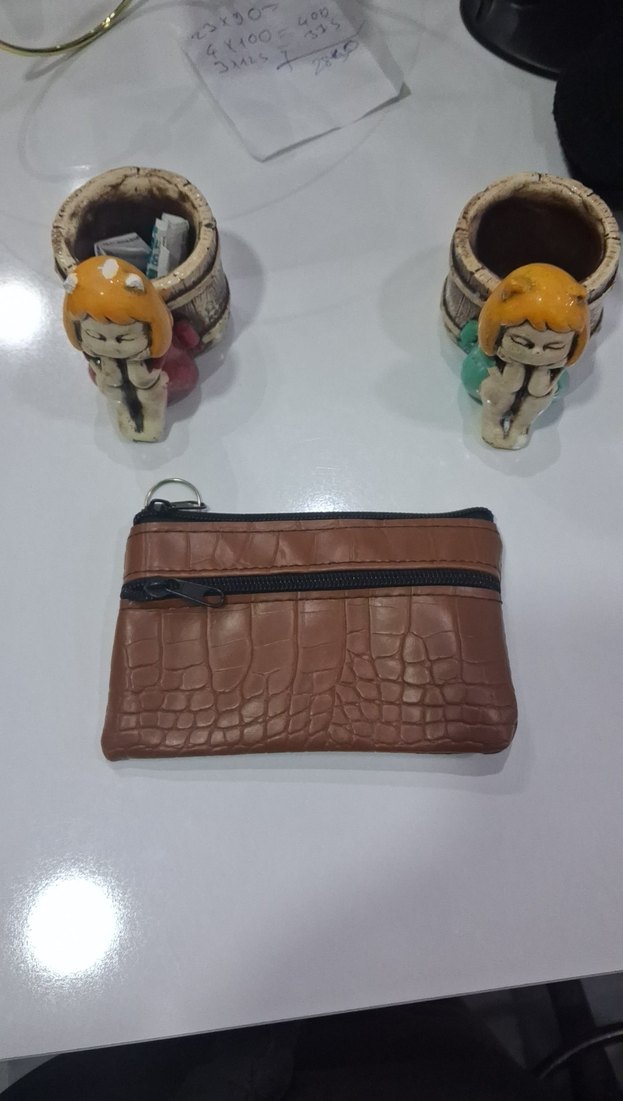 Kadın Çok Renkli Fermuarlı Clutch Cüzdan - Görsel 3