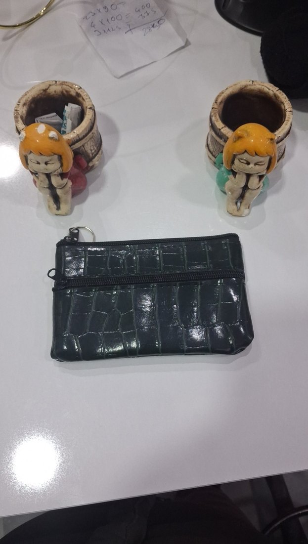 Kadın Çok Renkli Fermuarlı Clutch Cüzdan - Görsel 4