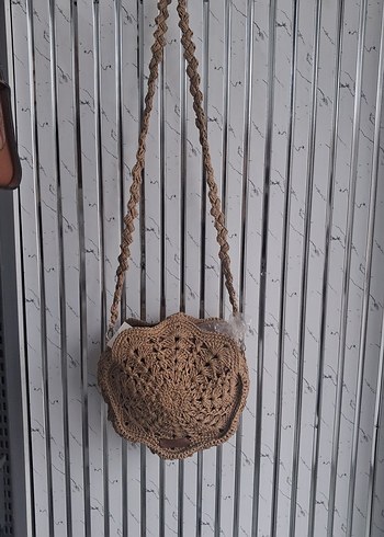 El işiÖrgü Dantel Detaylı Bej Kadın Çapraz Çanta - Görsel 2