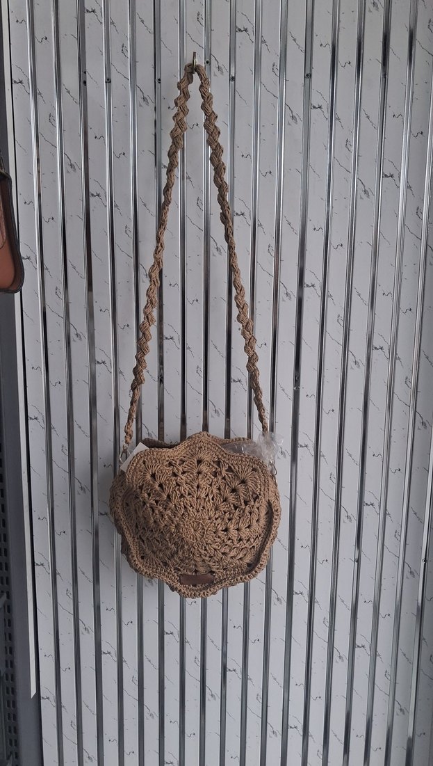 El işiÖrgü Dantel Detaylı Bej Kadın Çapraz Çanta - Görsel 2