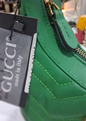 Yeşil Deri Kadın Omuz Çantası - Görsel 3