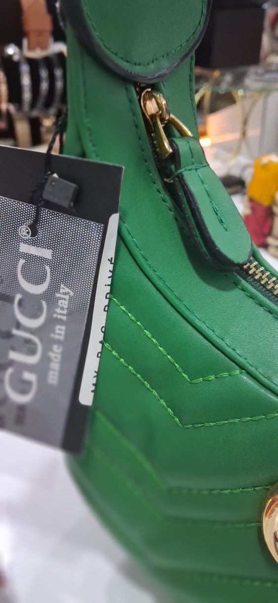 Yeşil Deri Kadın Omuz Çantası - Görsel 3