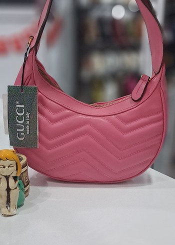 Parlak Pembe Deri Kadın Çanta - Görsel 2