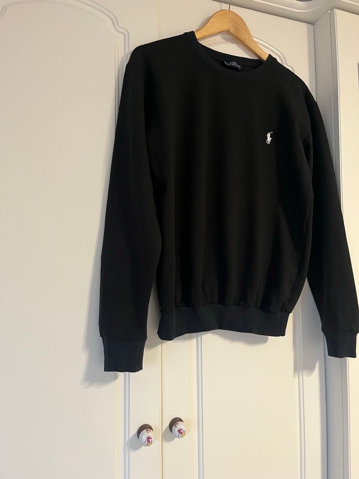 Siyah Erkek Sweatshirt Uzun Kollu - Görsel 2