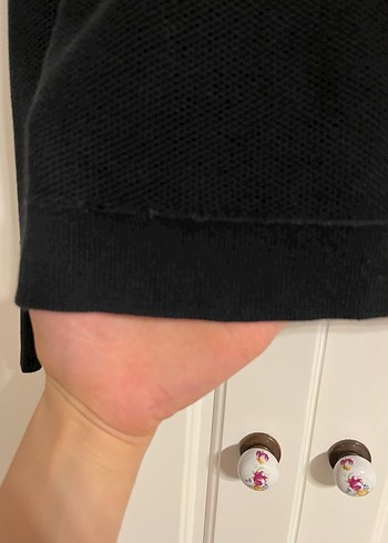 Lacoste Düğmeli Siyah Erkek Kazak - Görsel 3