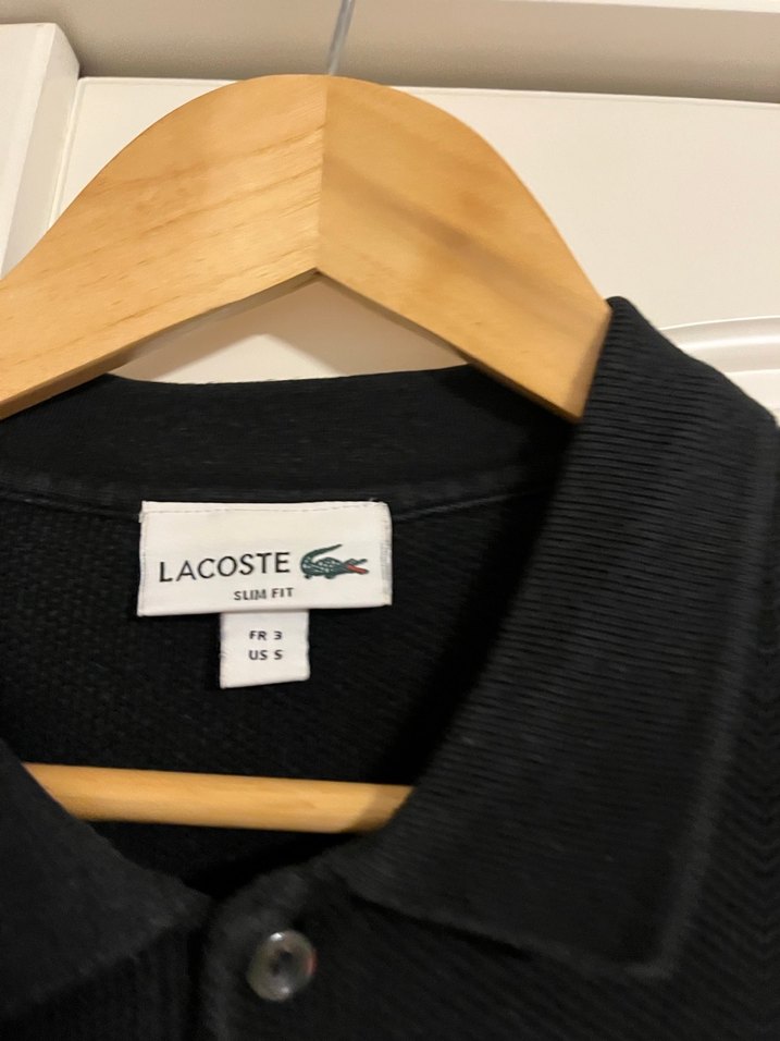 Lacoste Düğmeli Siyah Erkek Kazak - Görsel 2