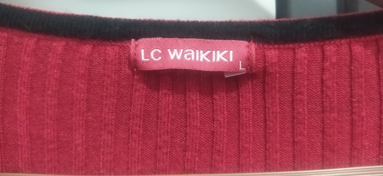 Kırmızı Triko Kadın Uzun Kollu Kazak - Görsel 3