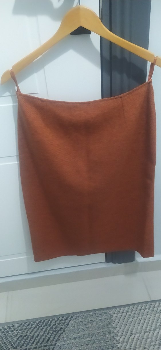 Kahverengi Midi Kalem Etek kışlık - Görsel 2