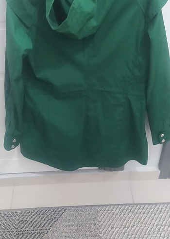 Düğmeli Yeşil Midi Kadın Ceket - Görsel 4