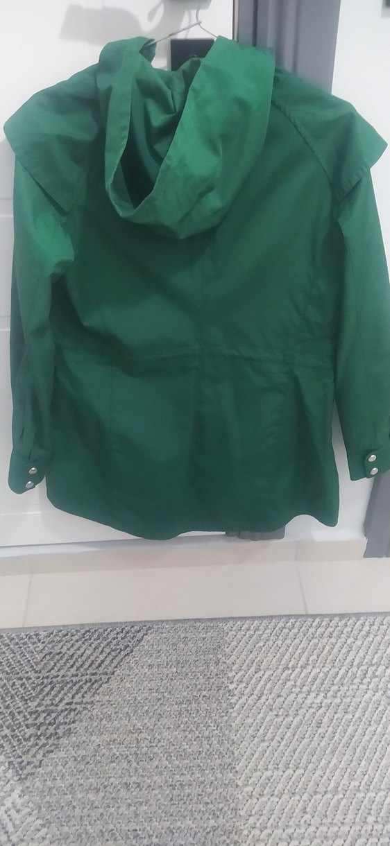 Düğmeli Yeşil Midi Kadın Ceket - Görsel 4