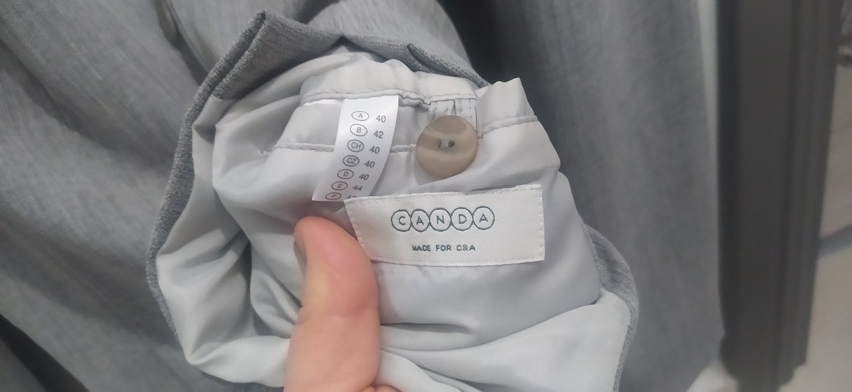 Gri Kadın Keten Blazer Ceket - Görsel 4