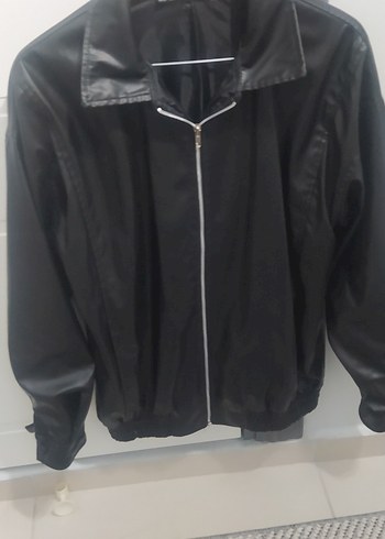 Siyah Parlak Fermuarlı Deri Kadın Ceket - Görsel 5