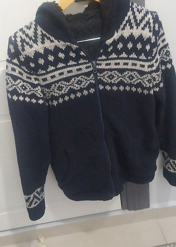 Erkek Çocuk Desenli Triko Ceket - Görsel 2