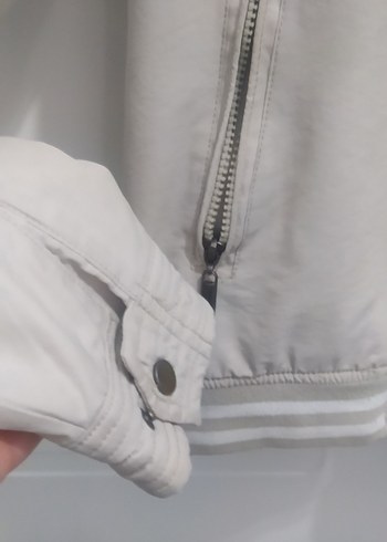 Gri Fermuarlı Erkek Ceket Midi Boy - Görsel 3