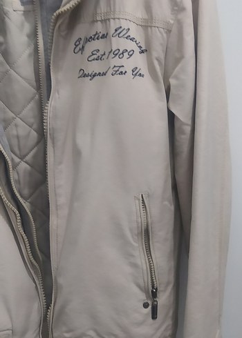 Gri Fermuarlı Erkek Ceket Midi Boy - Görsel 4