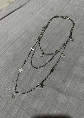 Yıldız Detaylı Gri Zincir Pantolon Aksesuarı - Görsel 4