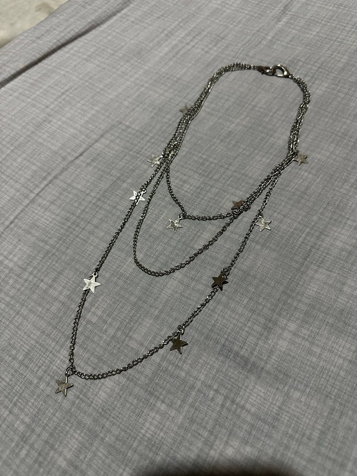 Yıldız Detaylı Gri Zincir Pantolon Aksesuarı - Görsel 4